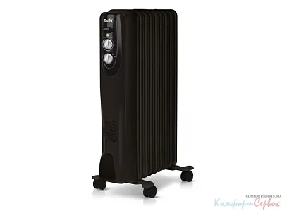 Масляный радиатор Ballu Classic black BOH/CL-09BRN 2000 (9 секций)